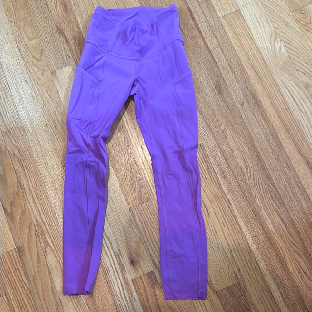 Lululemon Vibrant Purple High-Waisted Leggings Size 0
